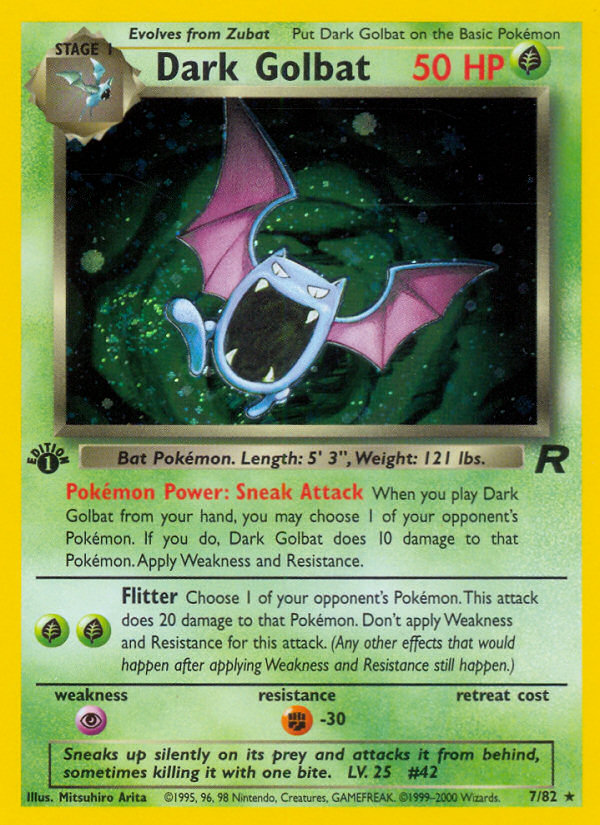 (#7/82) Dark Golbat - Unlimited Holo [Team Rocket]