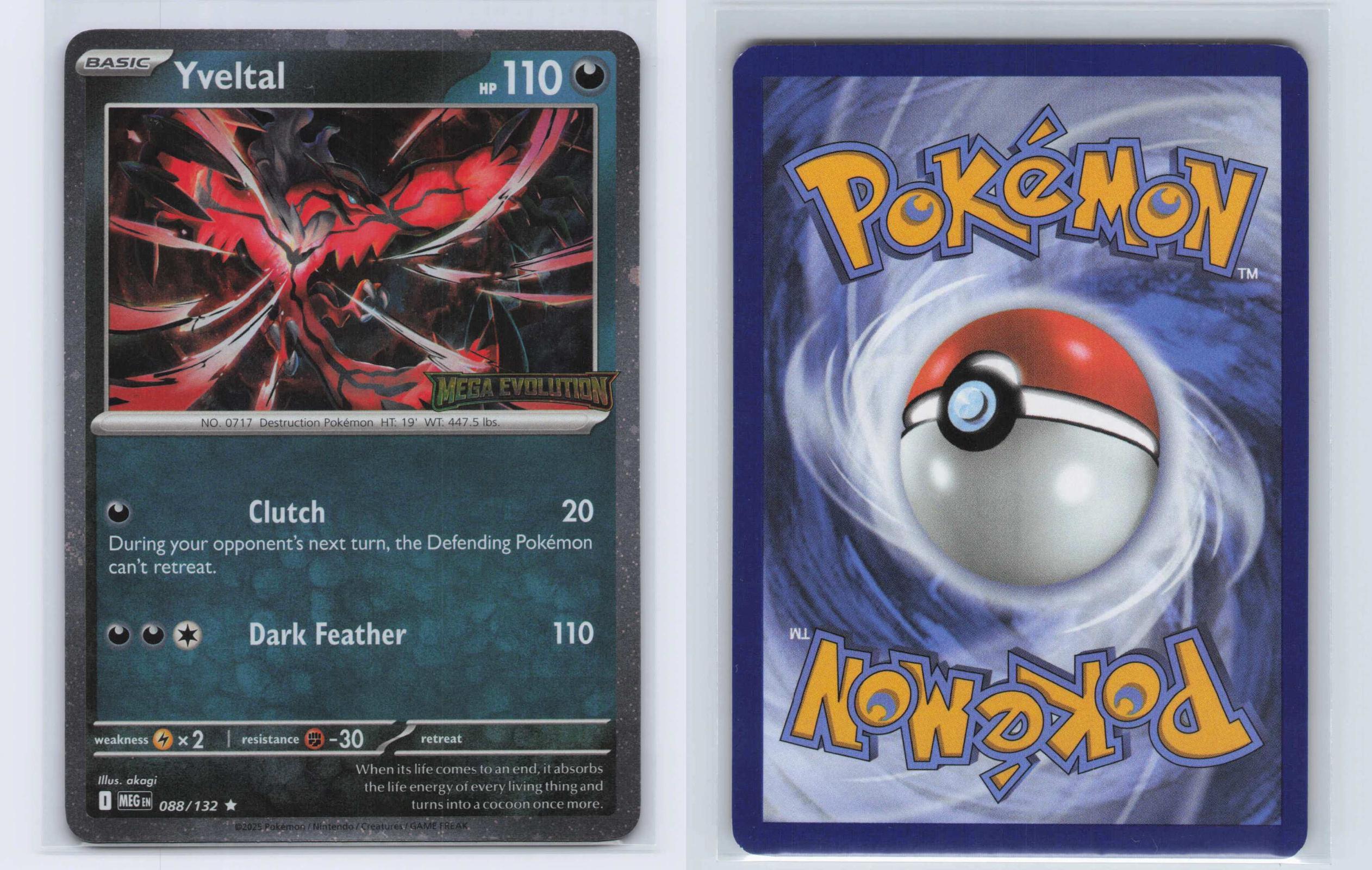 (#088/132) Yveltal (Mega Evolution Stamped) - Holo [Miscellaneous Cards & Products]
