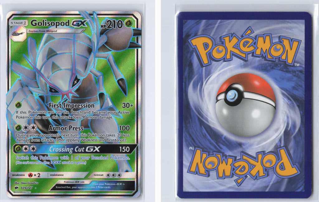 (#129/147) Golisopod GX - Holo [Burning Shadows]