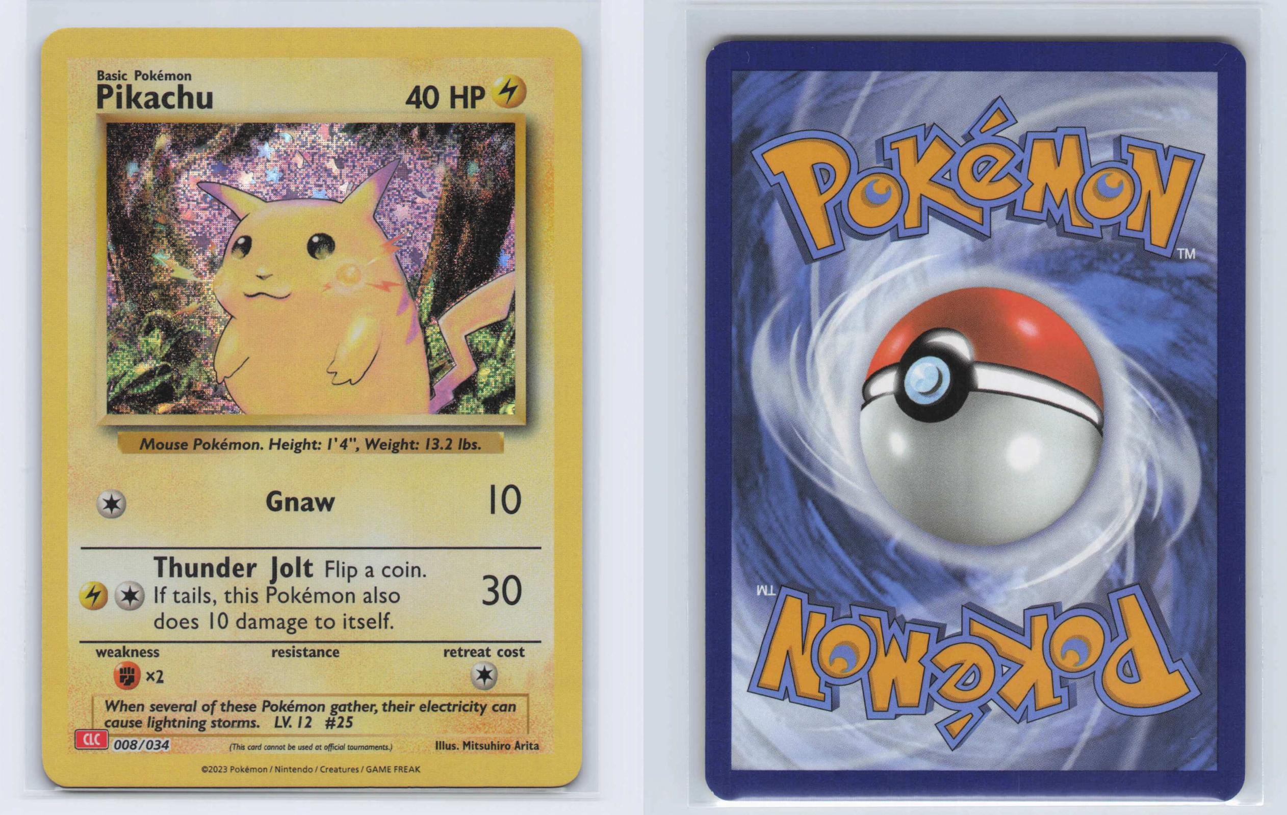 (#008/034) Pikachu - Holo [Trading Card Game Classic]