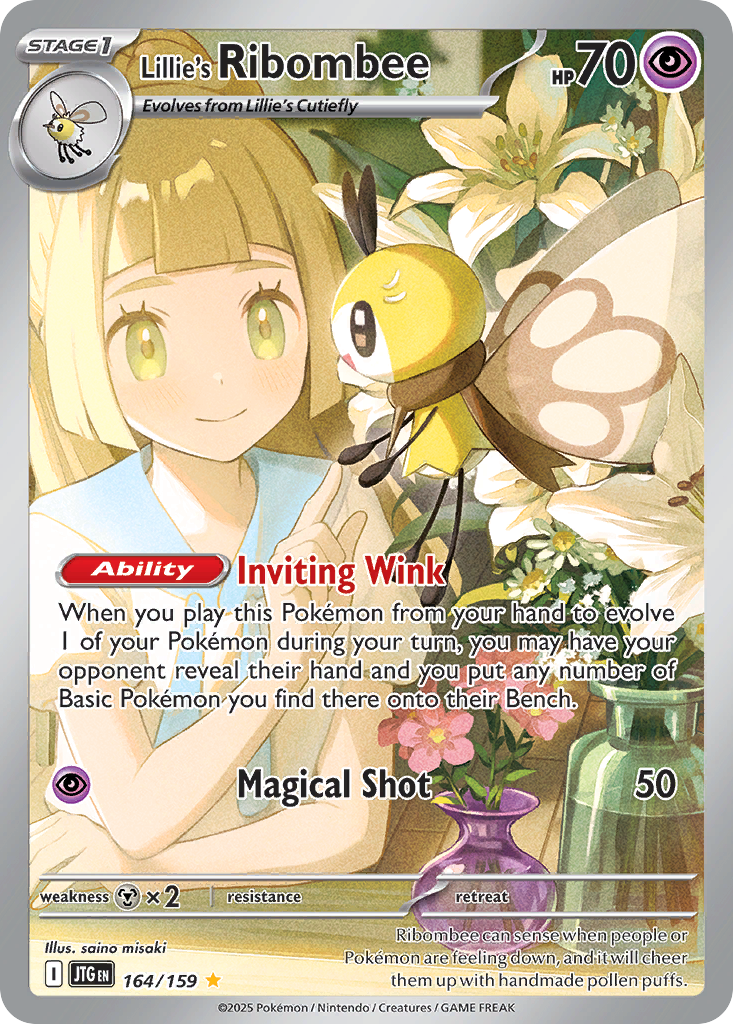 (#164/159) Lillie's Ribombee - Holo [Journey Together]
