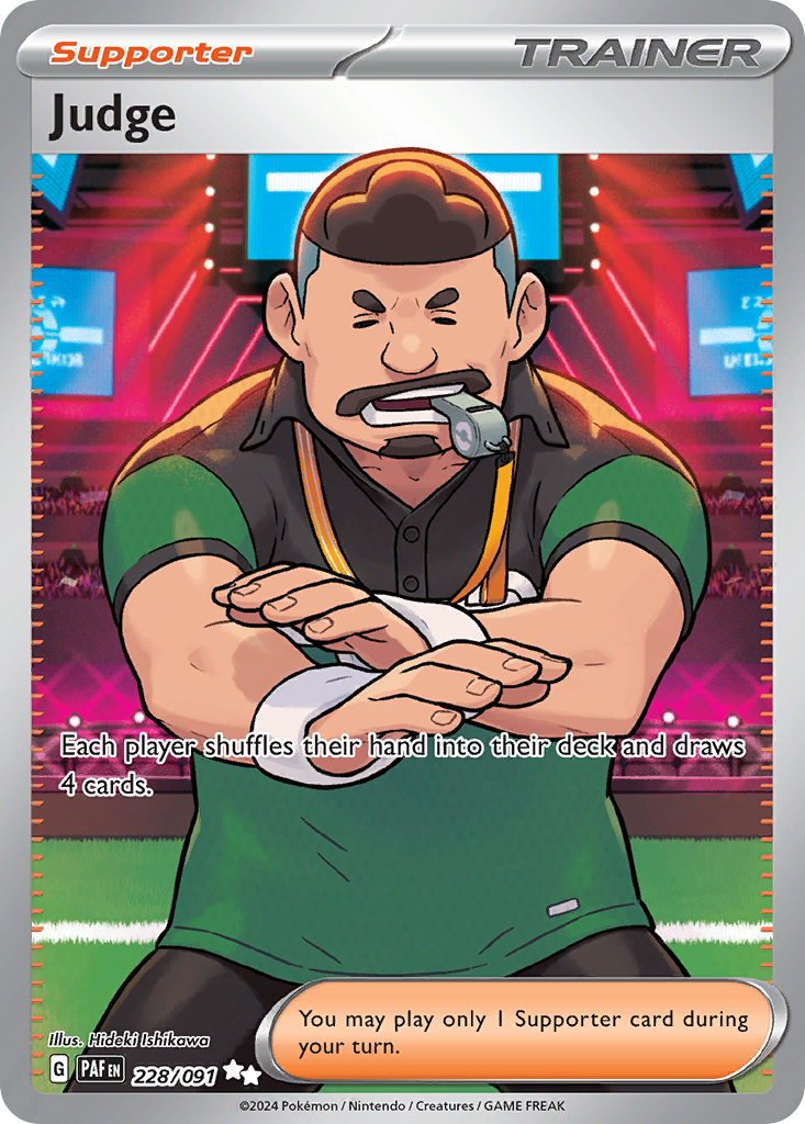 (#228/091) Judge - Holo [Paldean Fates]