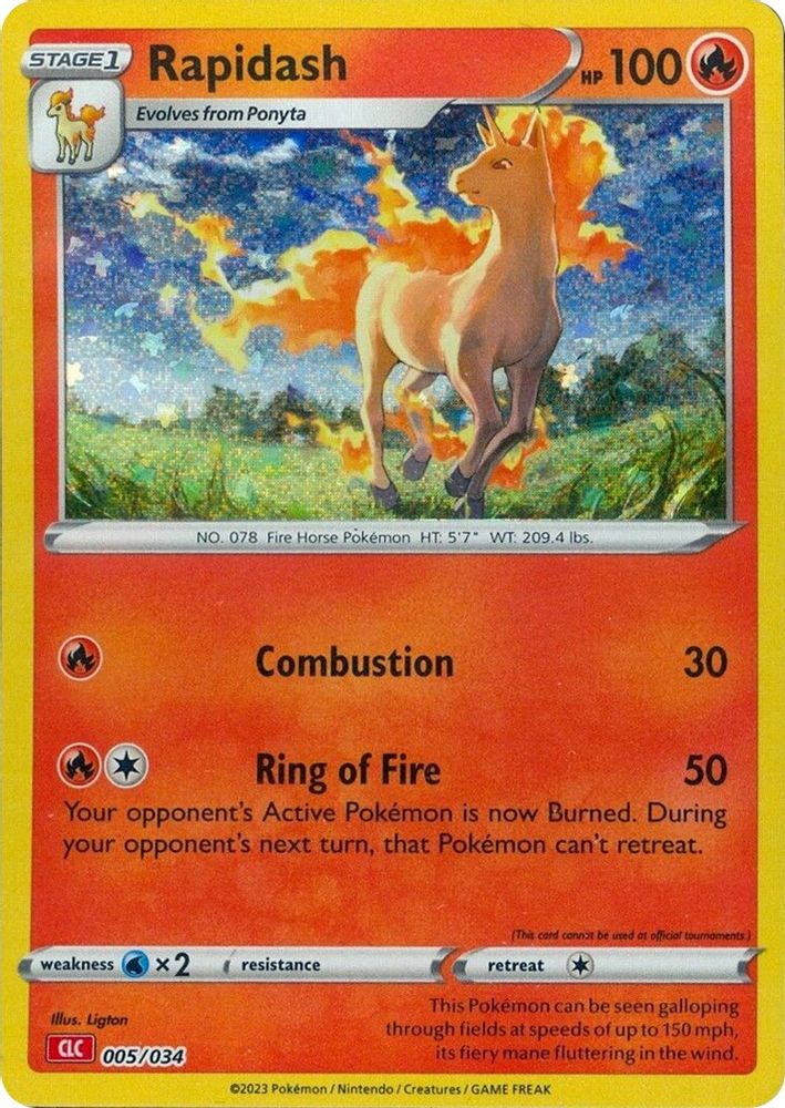 (#005/034) Rapidash - Holo [Trading Card Game Classic]
