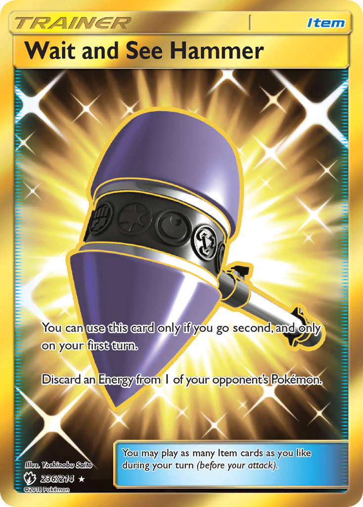 (#236/214) Wait and See Hammer - Holo [Lost Thunder]