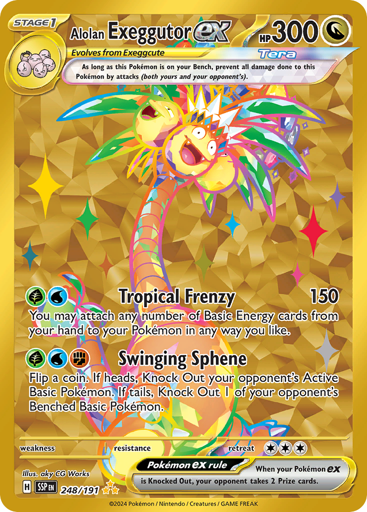 (#248/191) Alolan Exeggutor ex - Holo [Surging Sparks]