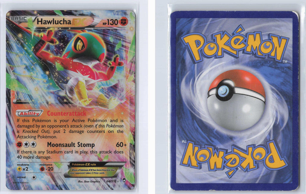 (#64/111) Hawlucha EX - Holo [Furious Fists]