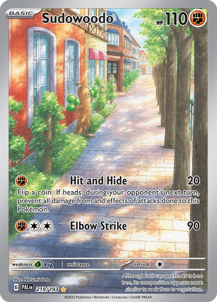 (#219/193) Sudowoodo - Holo [Paldea Evolved]