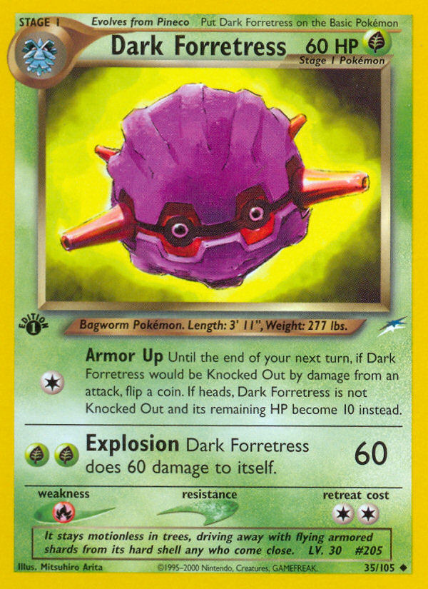 (#35/105) Dark Forretress - Unlimited [Neo Destiny]