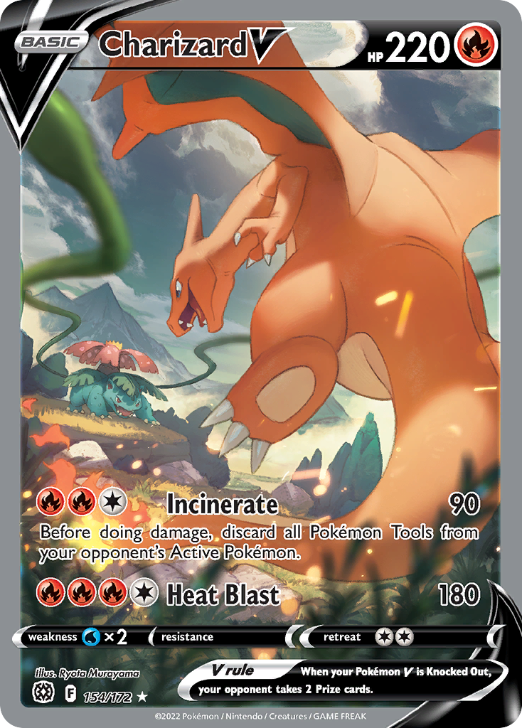 (#154/172) Charizard V - Holo [Brilliant Stars]
