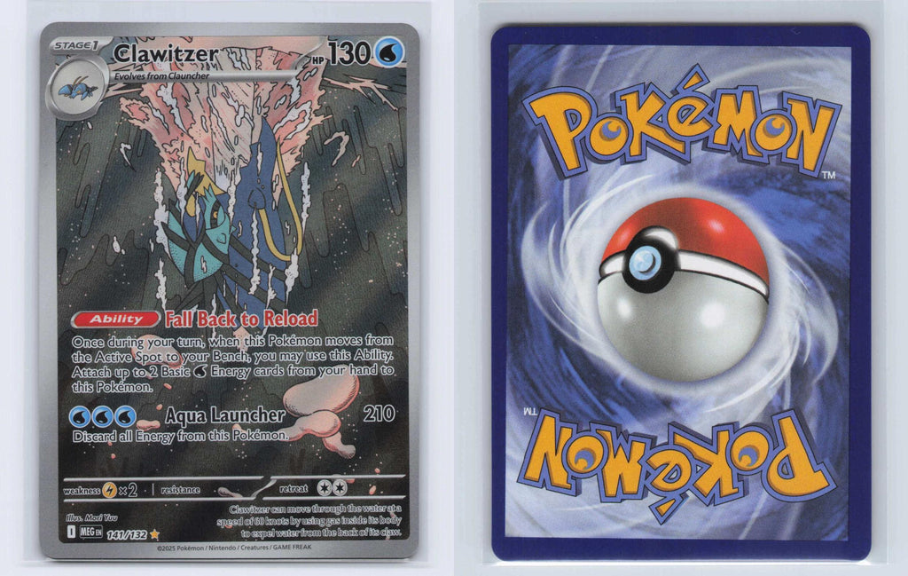 (#141/132) Clawitzer - Holo [Mega Evolution]