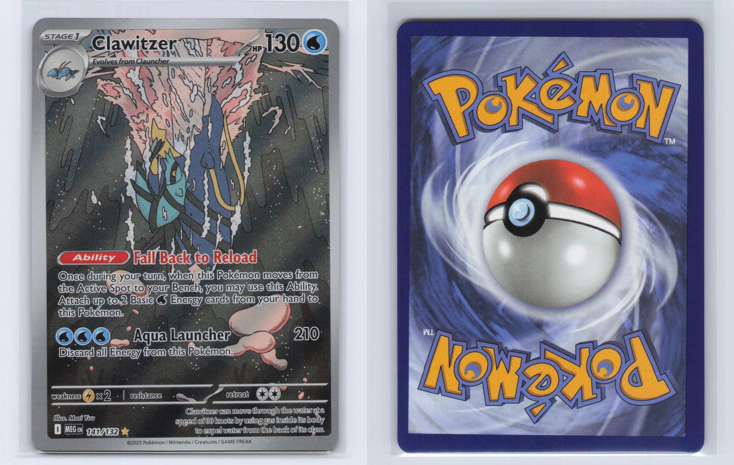 (#141/132) Clawitzer - Holo [Mega Evolution]