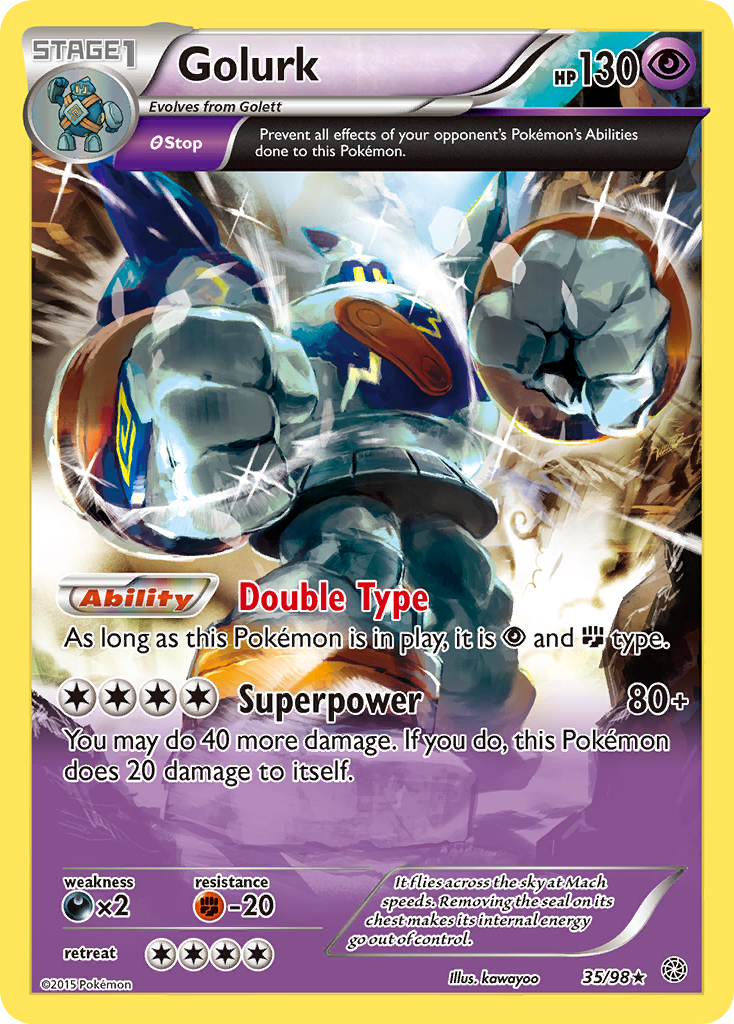 (#35/98) Golurk - Reverse Holo [Ancient Origins]