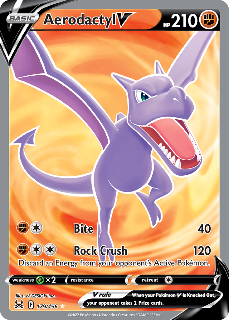 (#179/196) Aerodactyl V - Holo [Lost Origin]