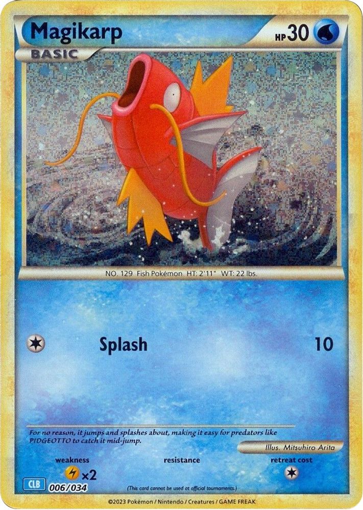(#006/034) Magikarp - Holo [Trading Card Game Classic]