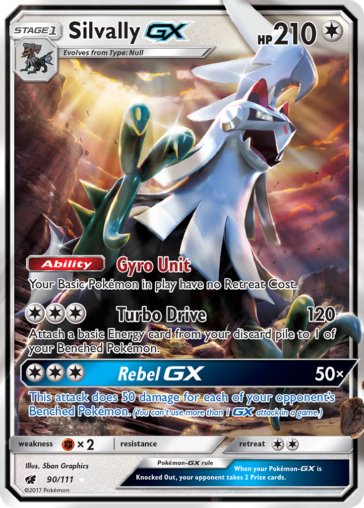(#90/111) Silvally GX - Holo [Crimson Invasion]