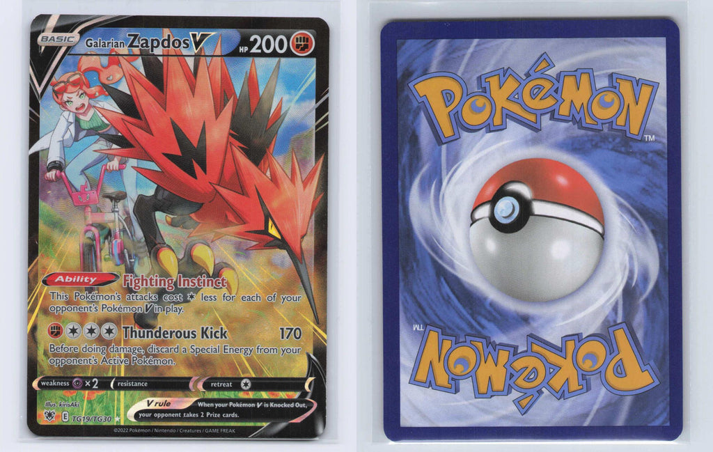 (#TG19/TG30) Galarian Zapdos V - Holo [Astral Radiance Trainer Gallery]