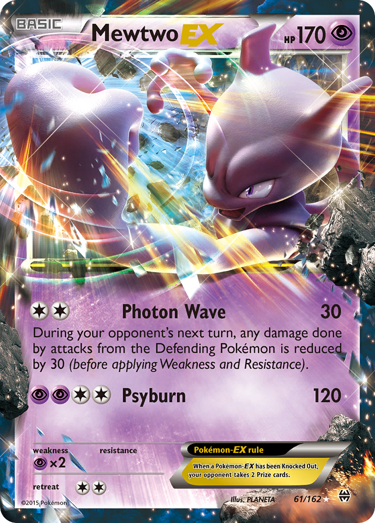 (#61/162) Mewtwo EX - Holo [BREAKthrough]