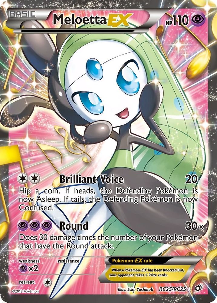 (#RC25/RC25) Meloetta EX (Full Art) - Holo [Legendary Treasures: Radiant Collection]