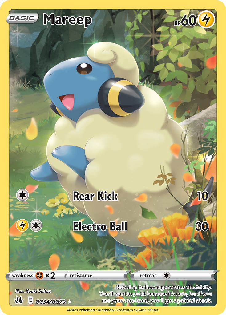 (#GG34/GG70) Mareep - Holo [Crown Zenith Galarian Gallery]