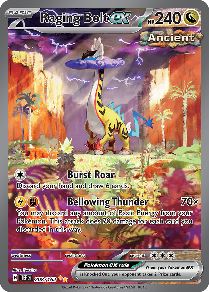 (#208/162) Raging Bolt ex - Holo [Temporal Forces]