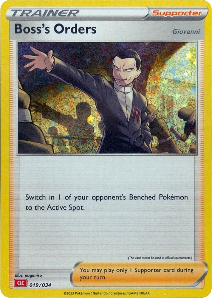 (#019/034) Boss's Orders (CLC) - Holo [Trading Card Game Classic]