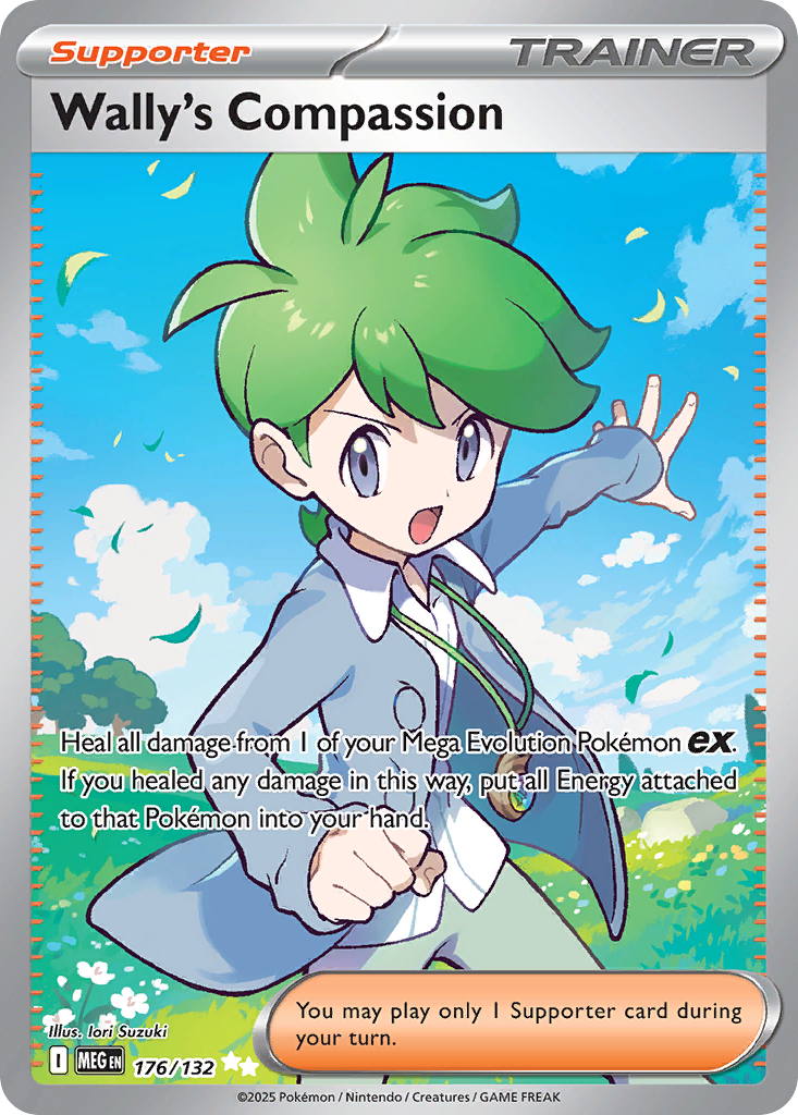 (#176/132) Wally's Compassion - Holo [Mega Evolution]