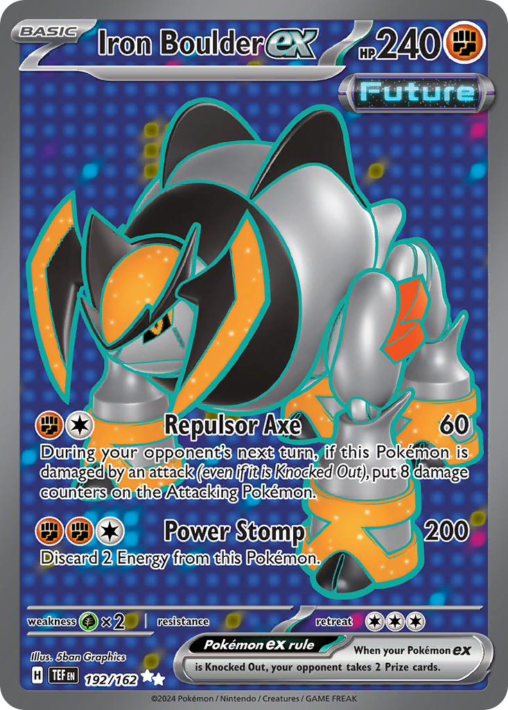 (#192/162) Iron Boulder ex - Holo [Temporal Forces]