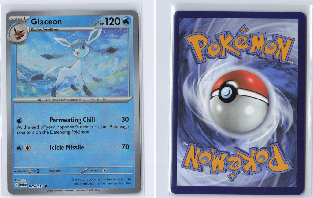(#025/131) Glaceon (Master Ball Pattern) - Holo [Prismatic Evolutions]