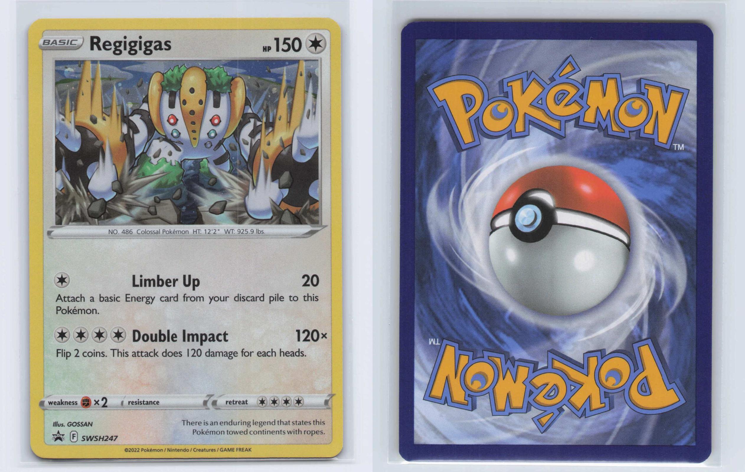 (#SWSH247) Regigigas (Cosmos Holo) - Normal [Sword & Shield Promo]
