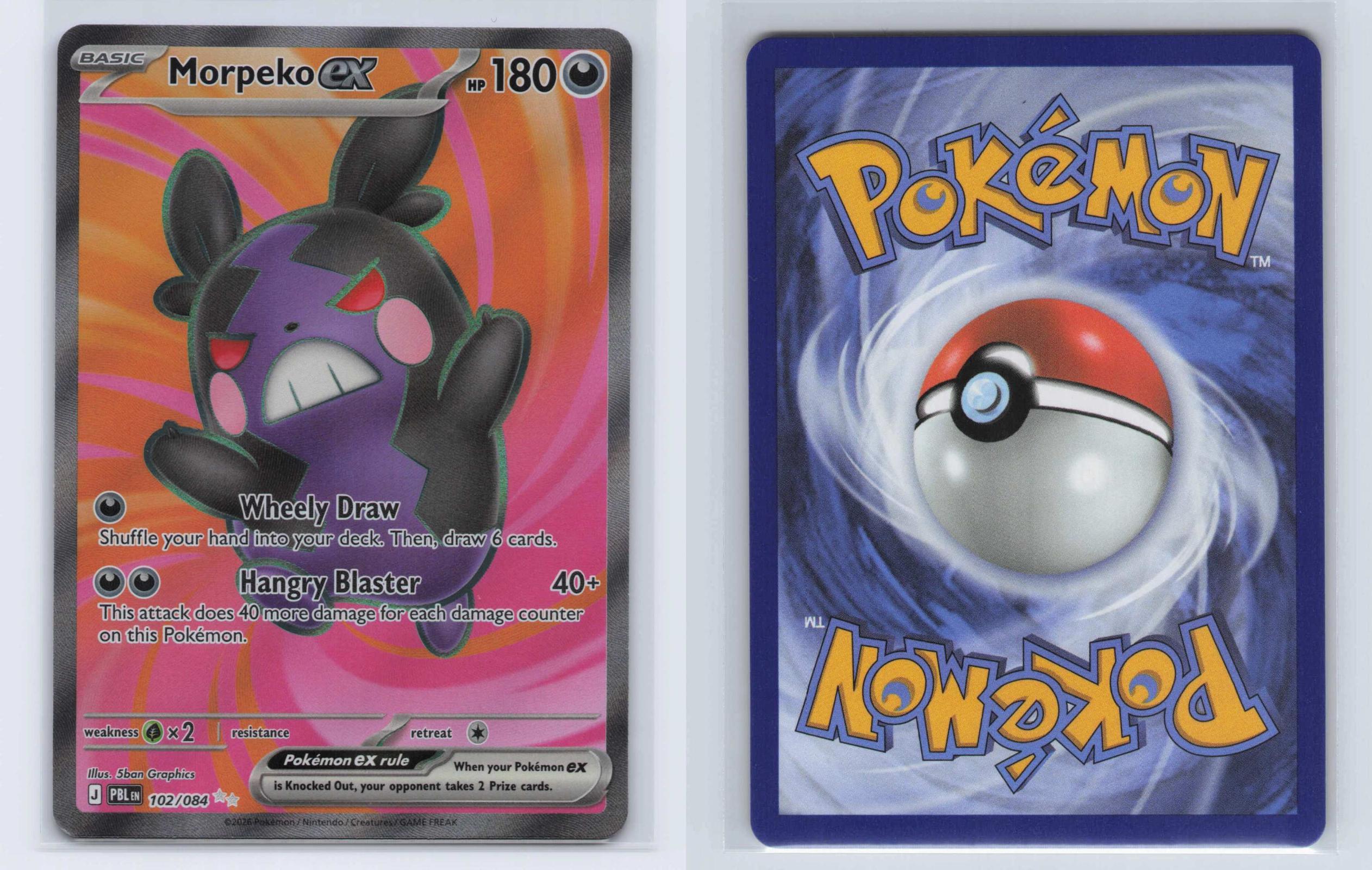 (#102/084) Morpeko ex - Holo [Pitch Black]