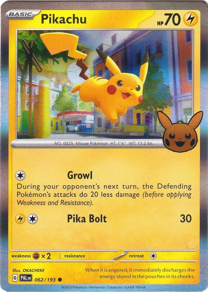 (#062/193) Pikachu - Holo [Trick or Trade BOOster 2023]