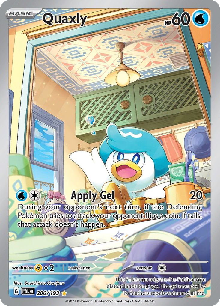 (#206/193) Quaxly - Holo [Paldea Evolved]