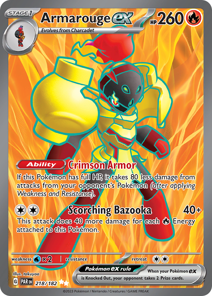 (#218/182) Armarouge ex - Holo [Paradox Rift]