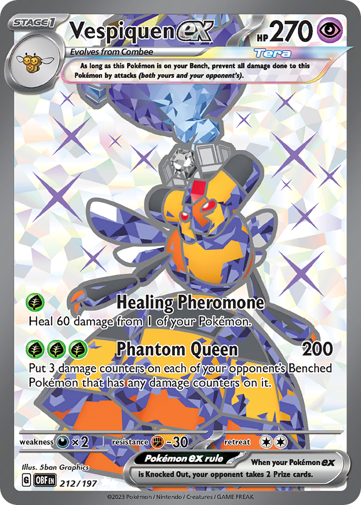 (#212/197) Vespiquen ex - Holo [Obsidian Flames]