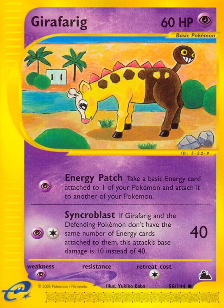 (#58/144) Girafarig - Normal [Skyridge]