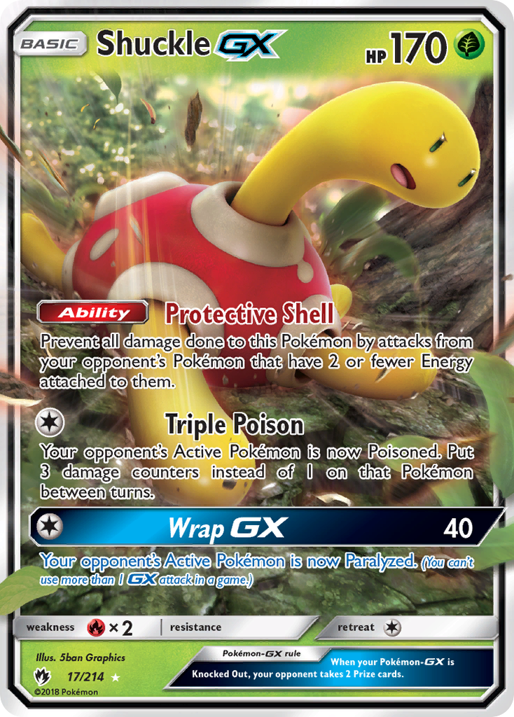 (#17/214) Shuckle GX - Holo [Lost Thunder]