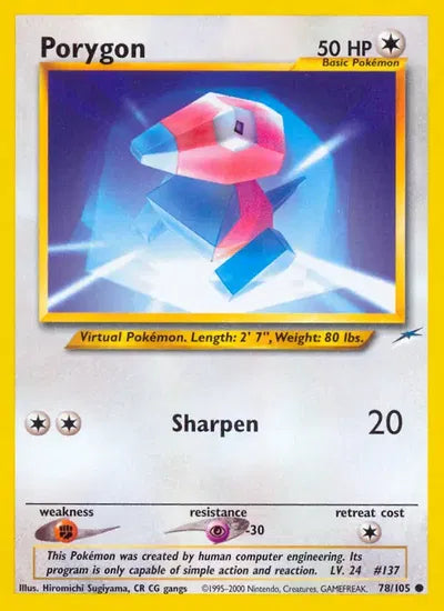 (#78/105) Porygon - Unlimited [Neo Destiny]