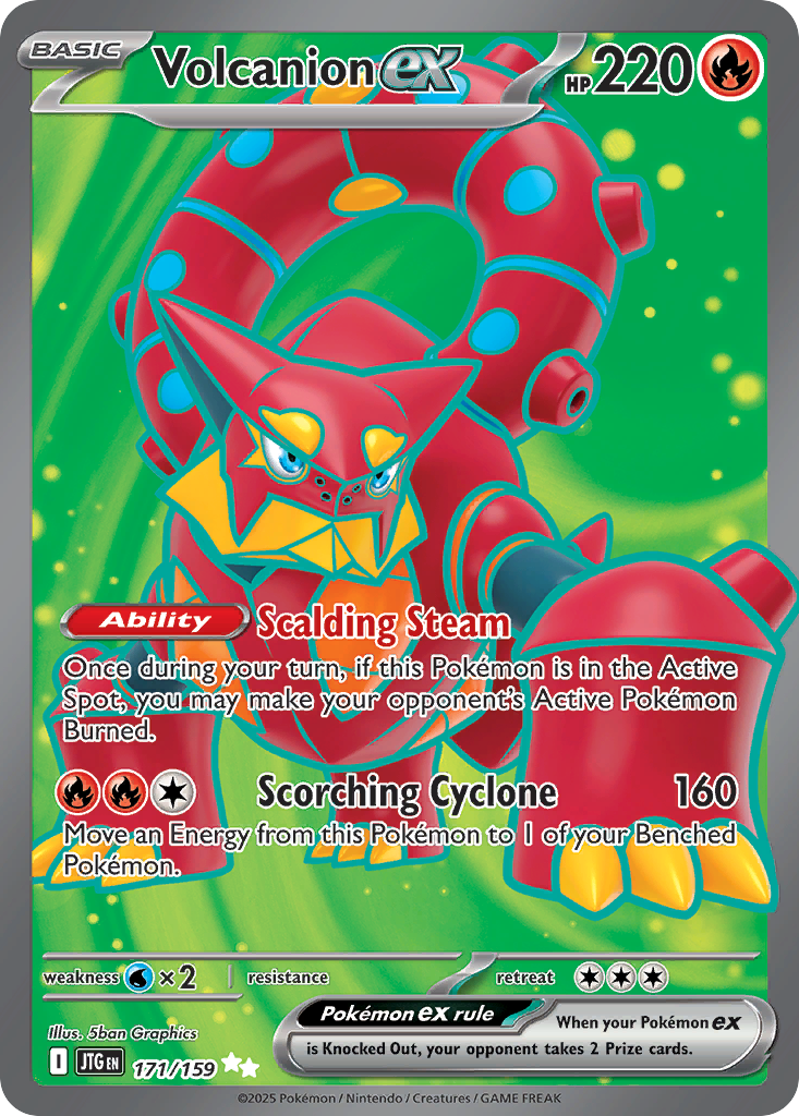 (#171/159) Volcanion ex - Holo [Journey Together]