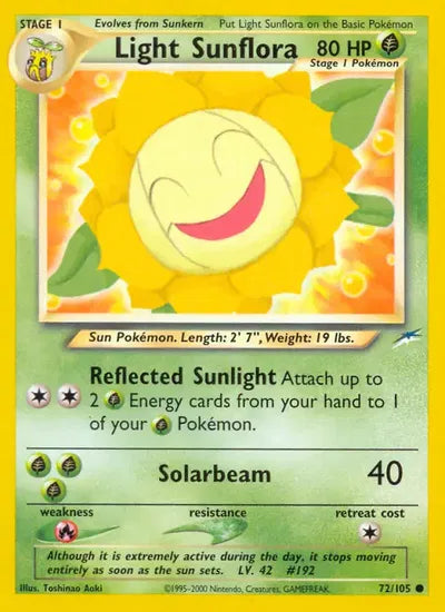 (#72/105) Light Sunflora - Unlimited [Neo Destiny]