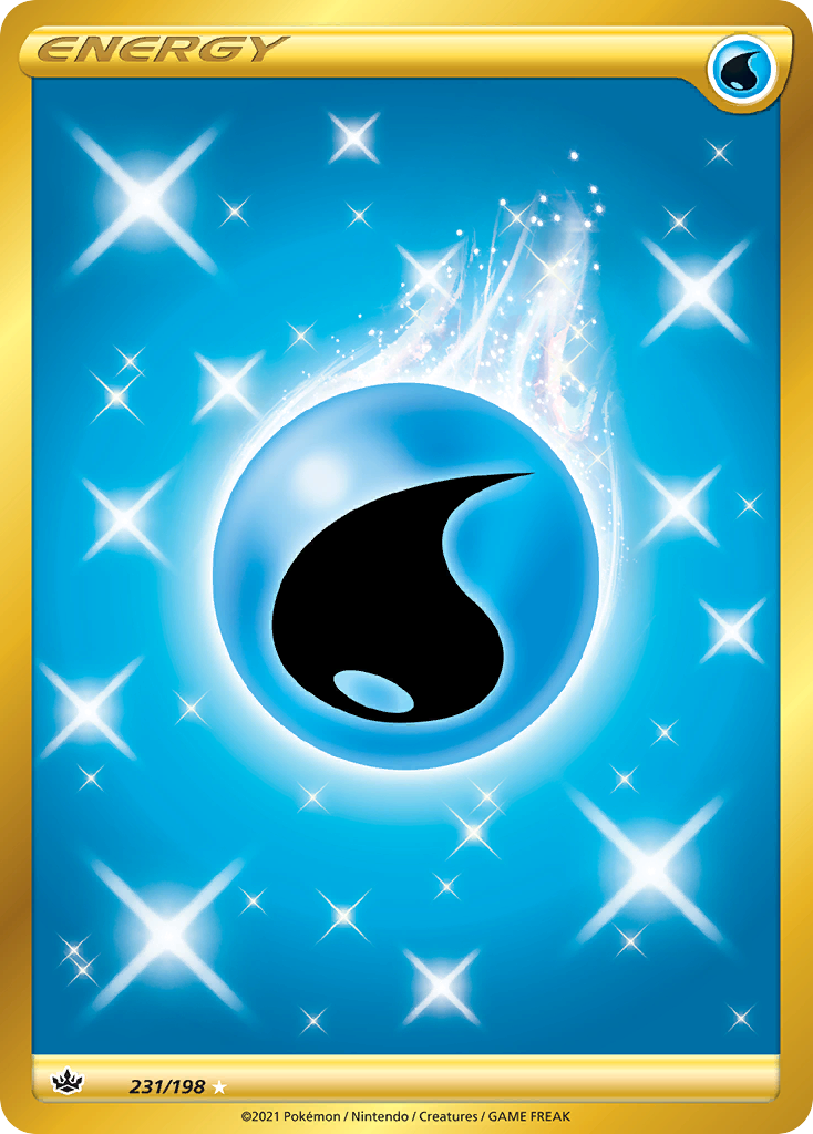 (#231/198) Water Energy - Holo [Chilling Reign]