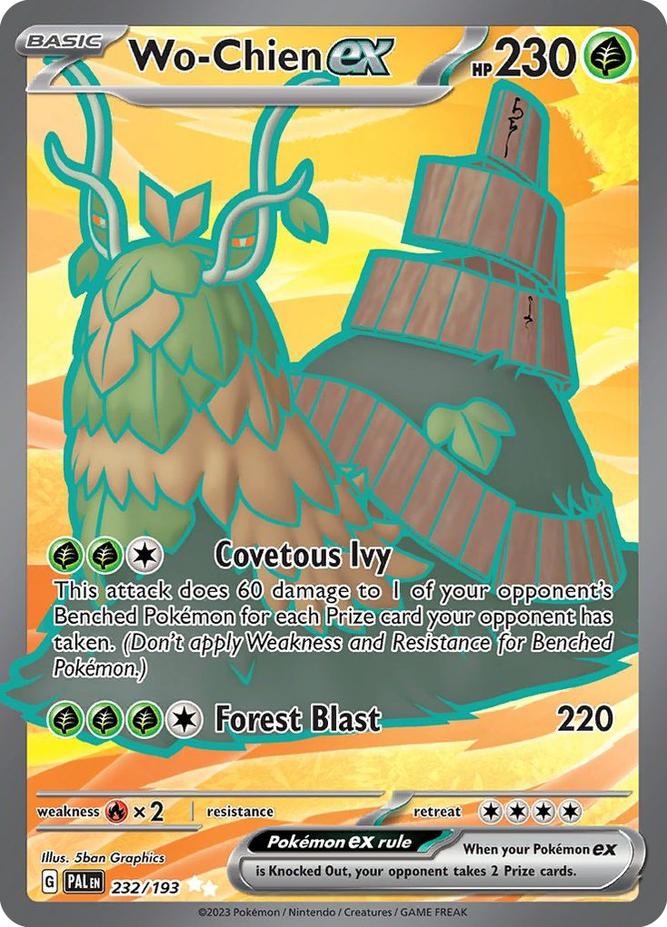 (#232/193) Wo-Chien ex - Holo [Paldea Evolved]
