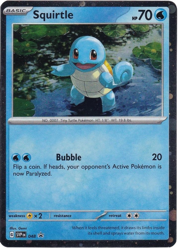 (#048) Squirtle (Cosmos Holo) - Normal [Scarlet & Violet Promo]