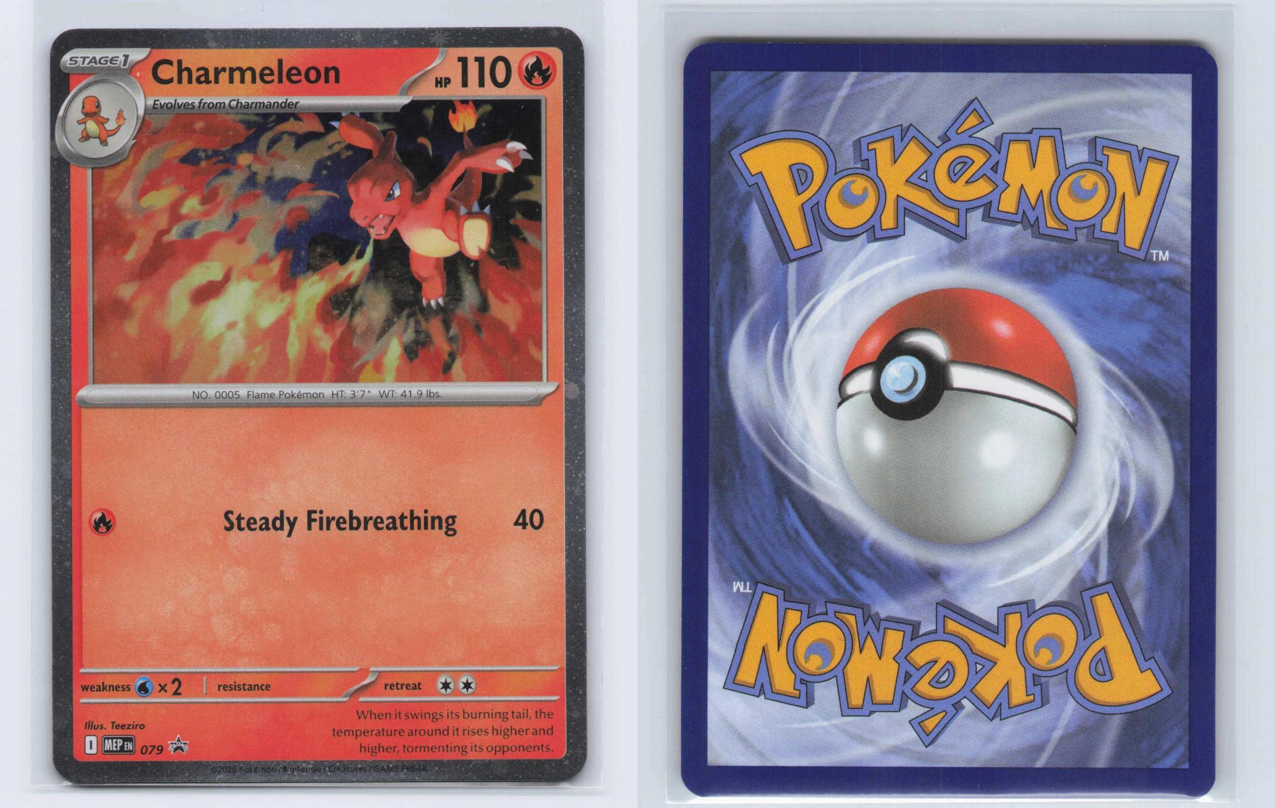 (#079) Charmeleon (Cosmos Holo) - Normal [ME: Mega Evolution Promo]