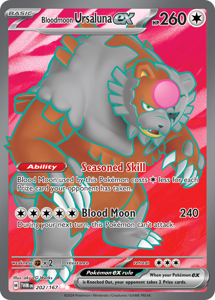 (#202/167) Bloodmoon Ursaluna ex - Holo [Twilight Masquerade]