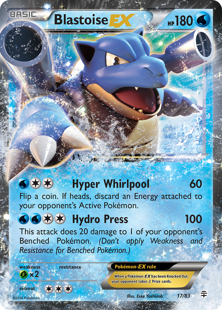 (#17/83) Blastoise EX - Holo [Generations]