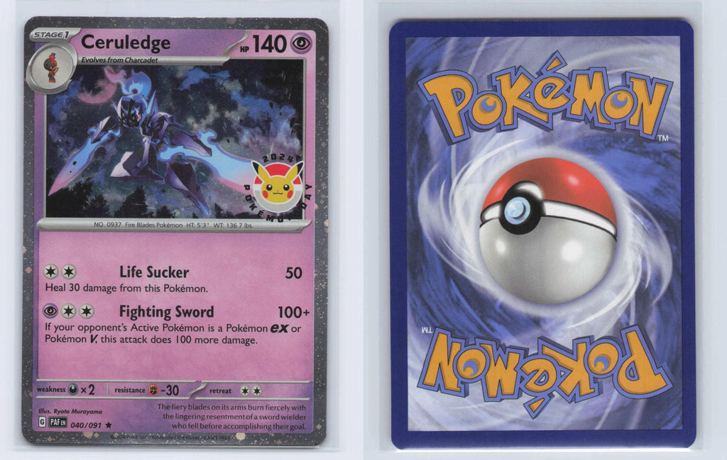 (#040/091) Ceruledge (Pokemon Day 2024) (Cosmos Holo) - Normal [Miscellaneous Cards & Products]