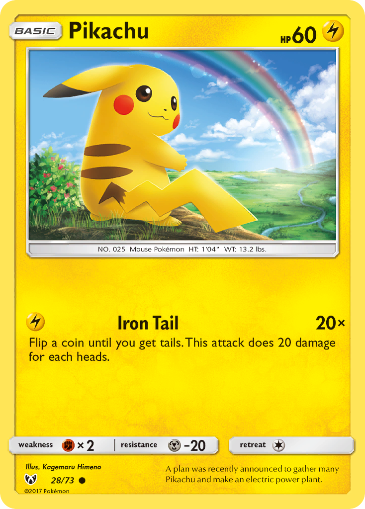 (#28/73) Pikachu - Normal [Shining Legends]