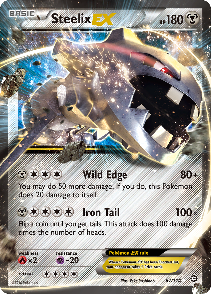 (#67/114) Steelix EX - Holo [Steam Siege]