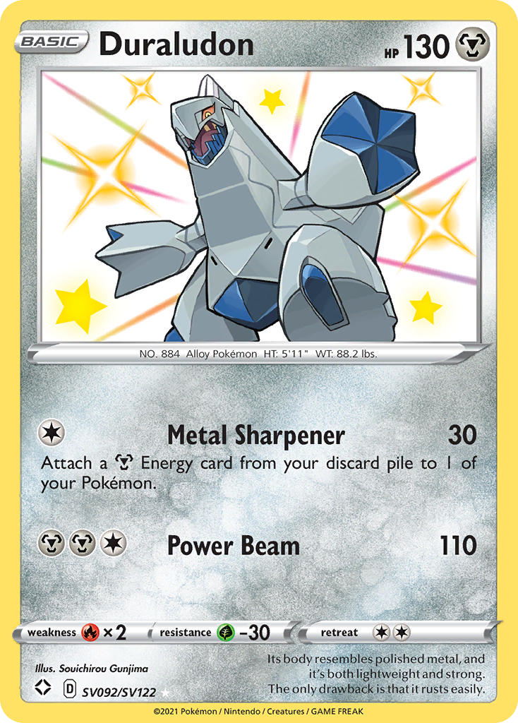 (#SV092/SV122) Duraludon - Holo [Shining Fates Shiny Vault]