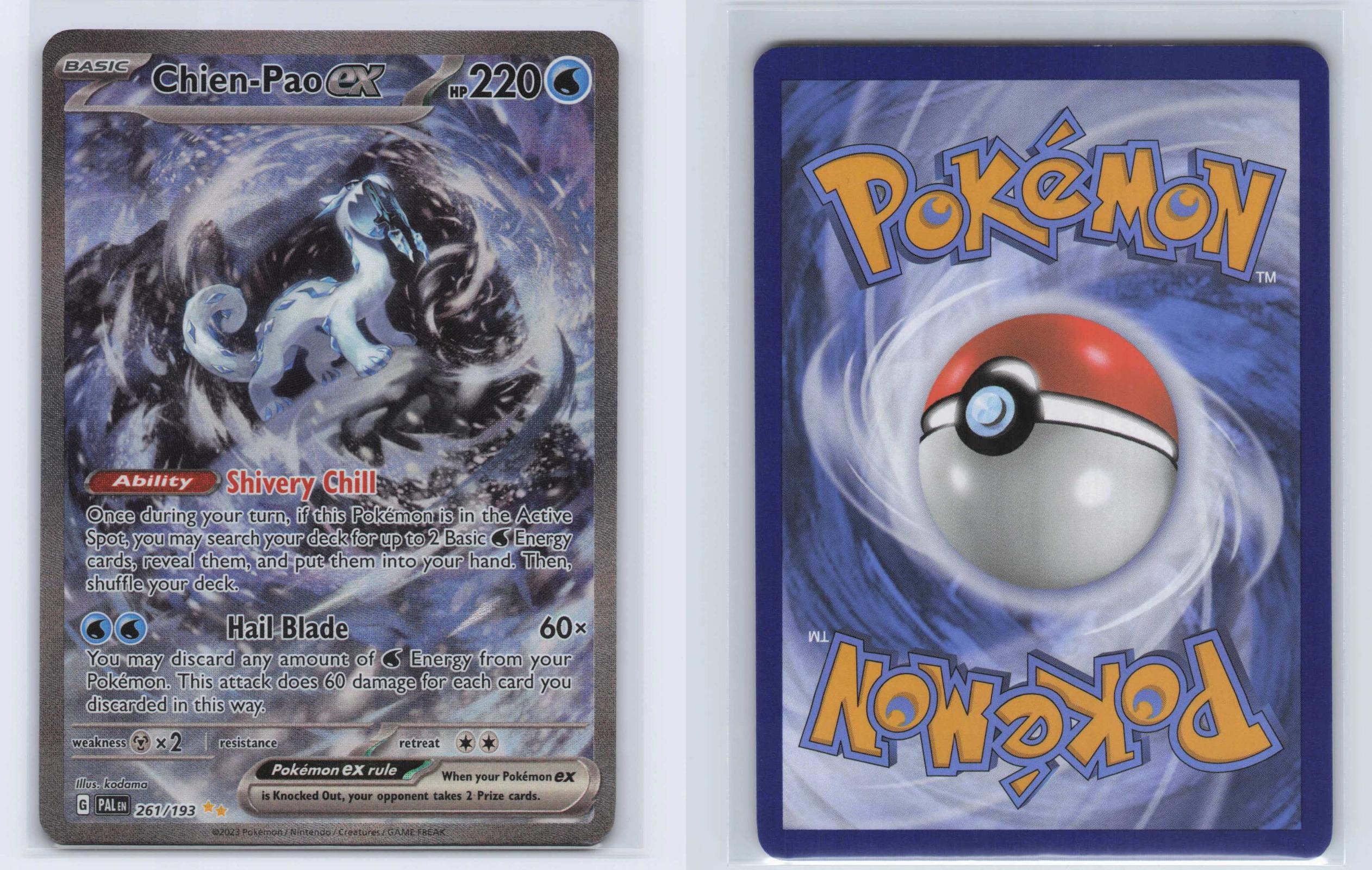 (#261/193) Chien-Pao ex - Holo [Paldea Evolved]